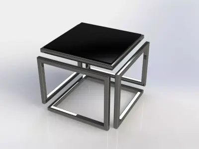 Infinity cube table  Free 3D model