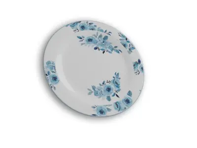 Luxurious Plates Free low-poly 3D model