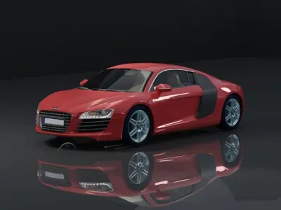 AUDI R8 3D MODEL Low-poly 3D model