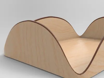 Pois Sauce Holder Low-poly 3D model