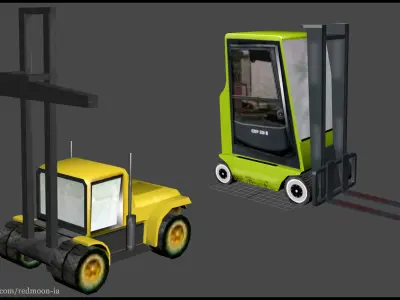 weapons - Boats - fourniture - props Low poly Pack Free low-poly 3D model