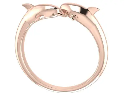 Dolphin Ring 3D print model