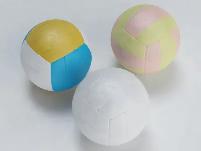 Volley Ball Low-poly 3D model