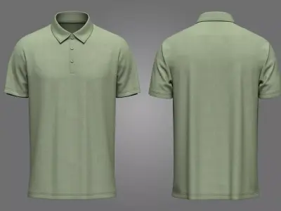 Polo T-shirt 3d Model 3D model