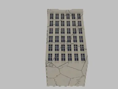 Building tall with windows 3D model