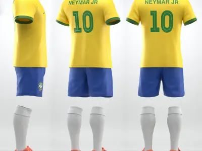 Soccer team uniform  3D model