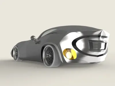Custom Sport Car Model 3D model