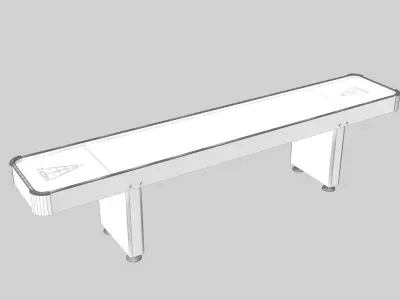 Shuffleboard Table 3D model