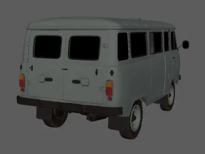 3d model UAZ-2206 3D model