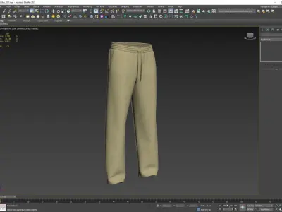 Pants 9  Low-poly 3D model