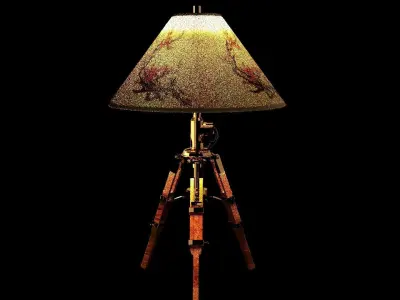 Chinese  lamp  Low-poly 3D model