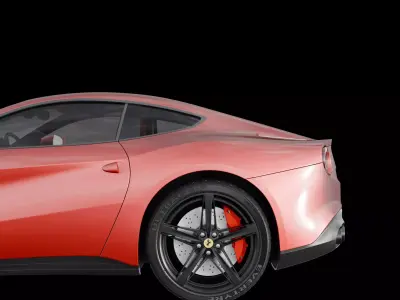 Ferrari F12 Berlinetta Low-poly 3D model