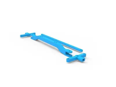 Front Wheel Axle Upright 3D print model