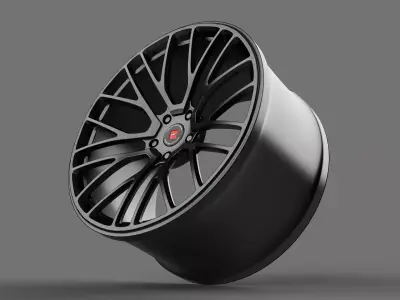 ISPIRI FFP1  WHEEL RIM 3D MODEL AR VR LOW AND HIGH POLY 3D print model