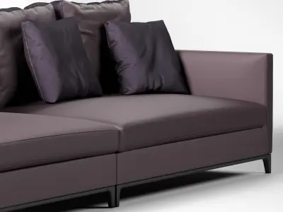 Camerich Crescent Sofa 3D model