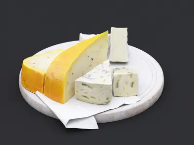 Cheese Board I 3D model