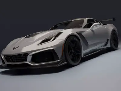 Chevrolet Corvette ZR1 Low-poly 3D model