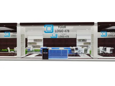 Booth Exhibition Stand a452 3D model
