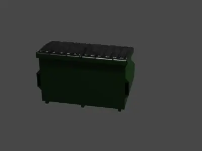 Garbage bin Free 3D model purchase