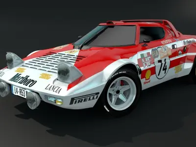 Lancia Stratos Marlboro 3D model