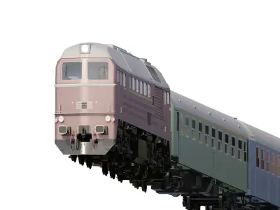 Generic diesel train 3D model