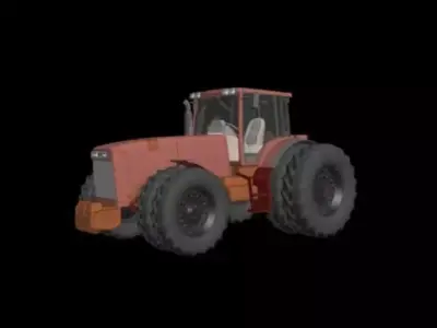 Truck tractor Low-poly 3D model