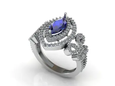 Women ring design 3D print model