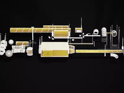 Ventilation system ID 5 Low-poly 3D model
