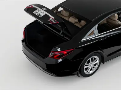Hyundai Sonata 2013 Low-poly 3D model