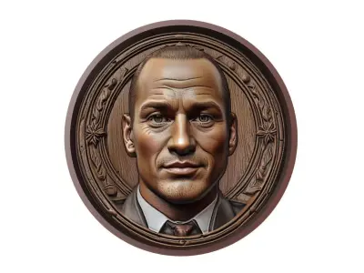 Wesley Sneijder Footballer Medallion 3D print model