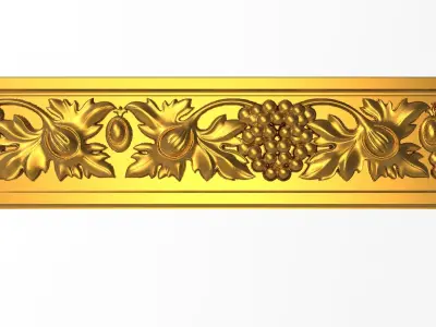 Carved Picture Frame 3D model