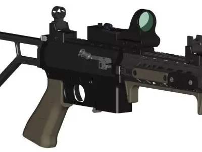 MGS-9 SMG CAD files  3D model