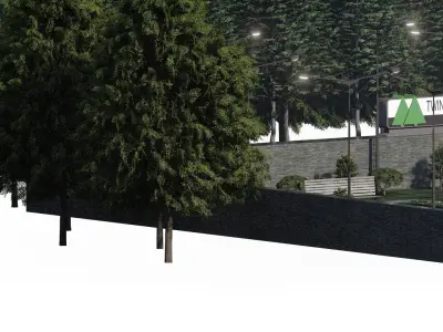 Movie scene 3D model