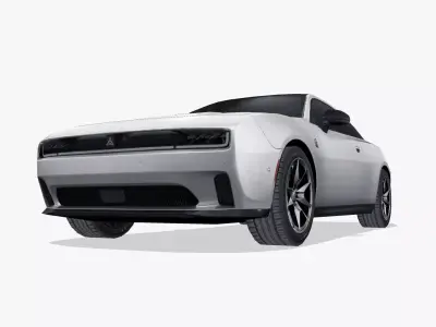 Dodge Charger Daytona 2024 Low-poly 3D model