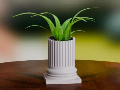 Ancient Roman Column Planter 3D print model
