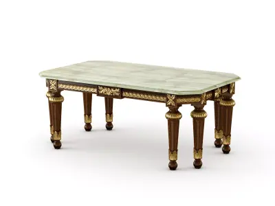 Rectangular onyx coffee table by Modenese 3D model