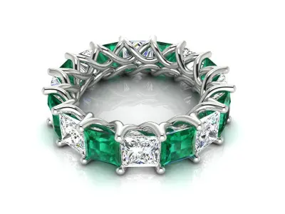 Ring M106 The luxury female ring with gems wedding Size 4 USA 3D print model