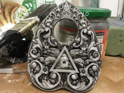 Planchette for Occult Art Nouveau Ouija Board 3D print model