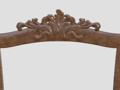 Wood Carved Frame 3D print model get