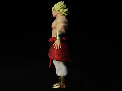 Broly Low-poly 3D model