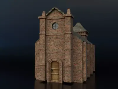 Medieval Building - Low Poly Low-poly 3D model