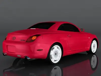Toyota Soarer 430scv Low-poly 3D model