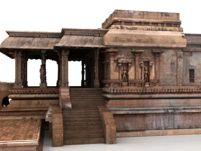 thanjavur brihadeeswarar temple 3d model 3D model