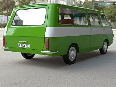 RAF bus 3D model
