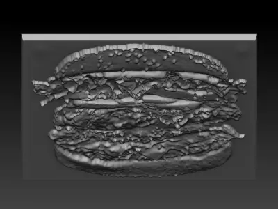 Burger hamburger 3D print model