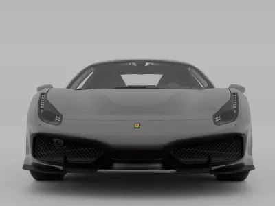 Ferrari 488 Pista 3D model purchase
