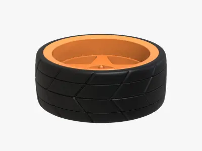 Car wheel 3D model