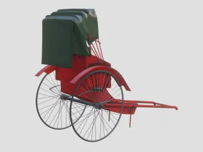 Hong Kong Rickshaw 3D model