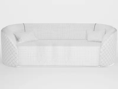 sofa best modeling Low-poly 3D model