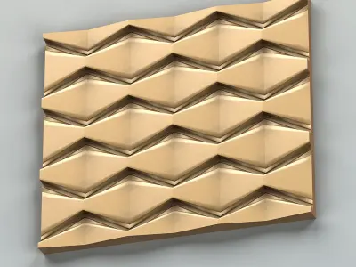 Wall Panel 001 3D model